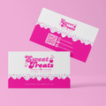 Business Card Template - Easy Edit in Canva -Sweet Treats Theme 41026