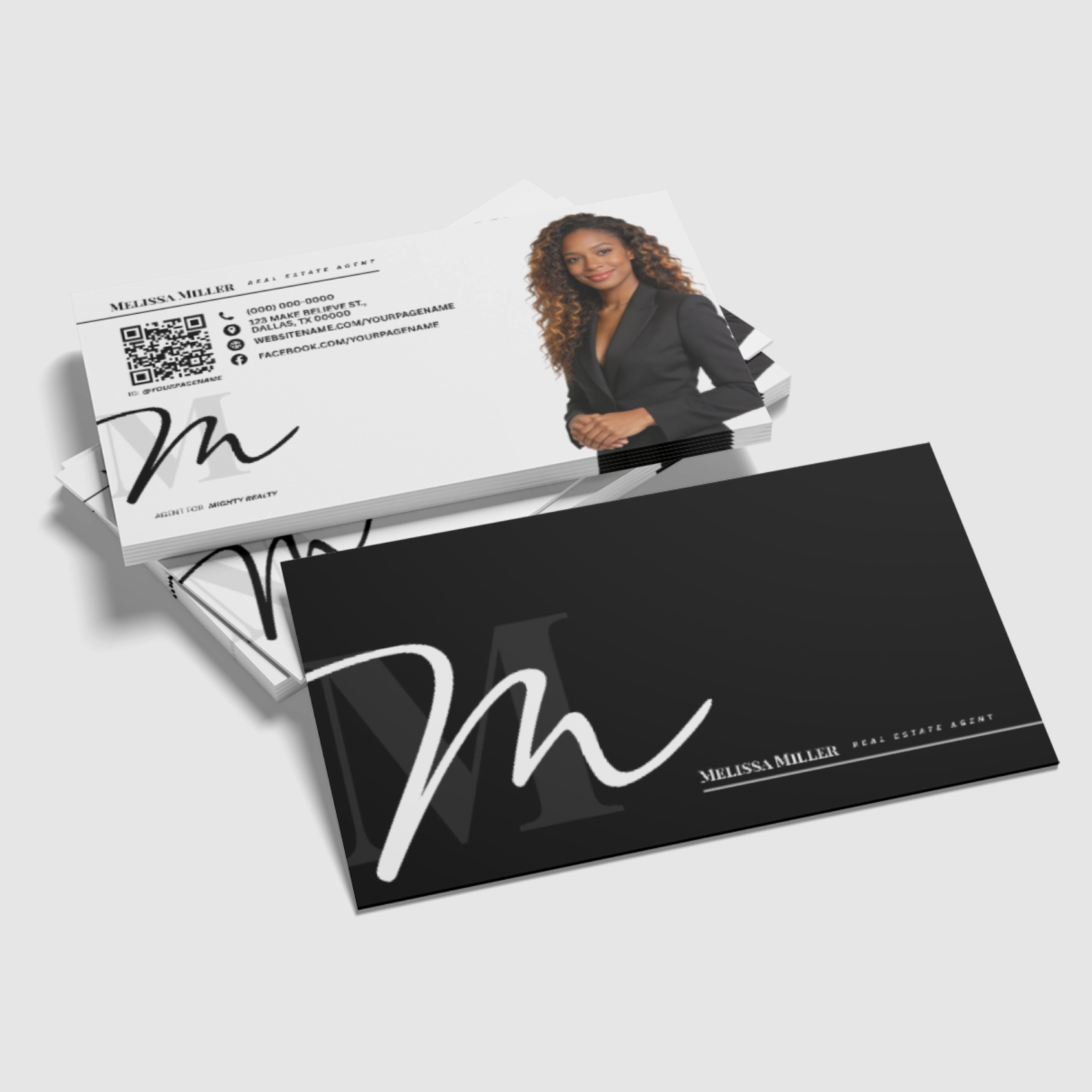 Business Card Template - Easy Edit in Canva - Melissa Miller 52426