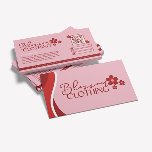 Business Card Template - Easy Edit in Canva - Blossom Clothing Theme 41126