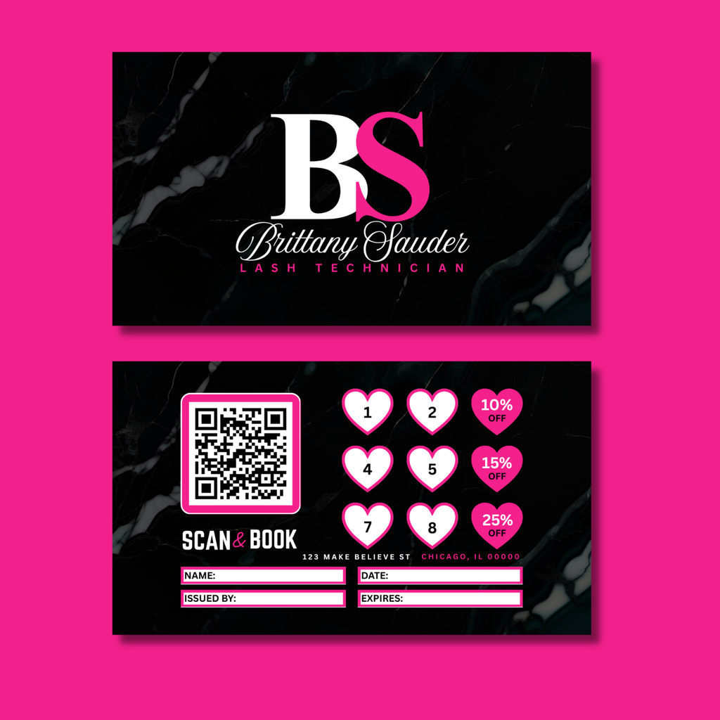 Business Card Template - Easy Edit in Canva - Brittany Sauder Theme 41026