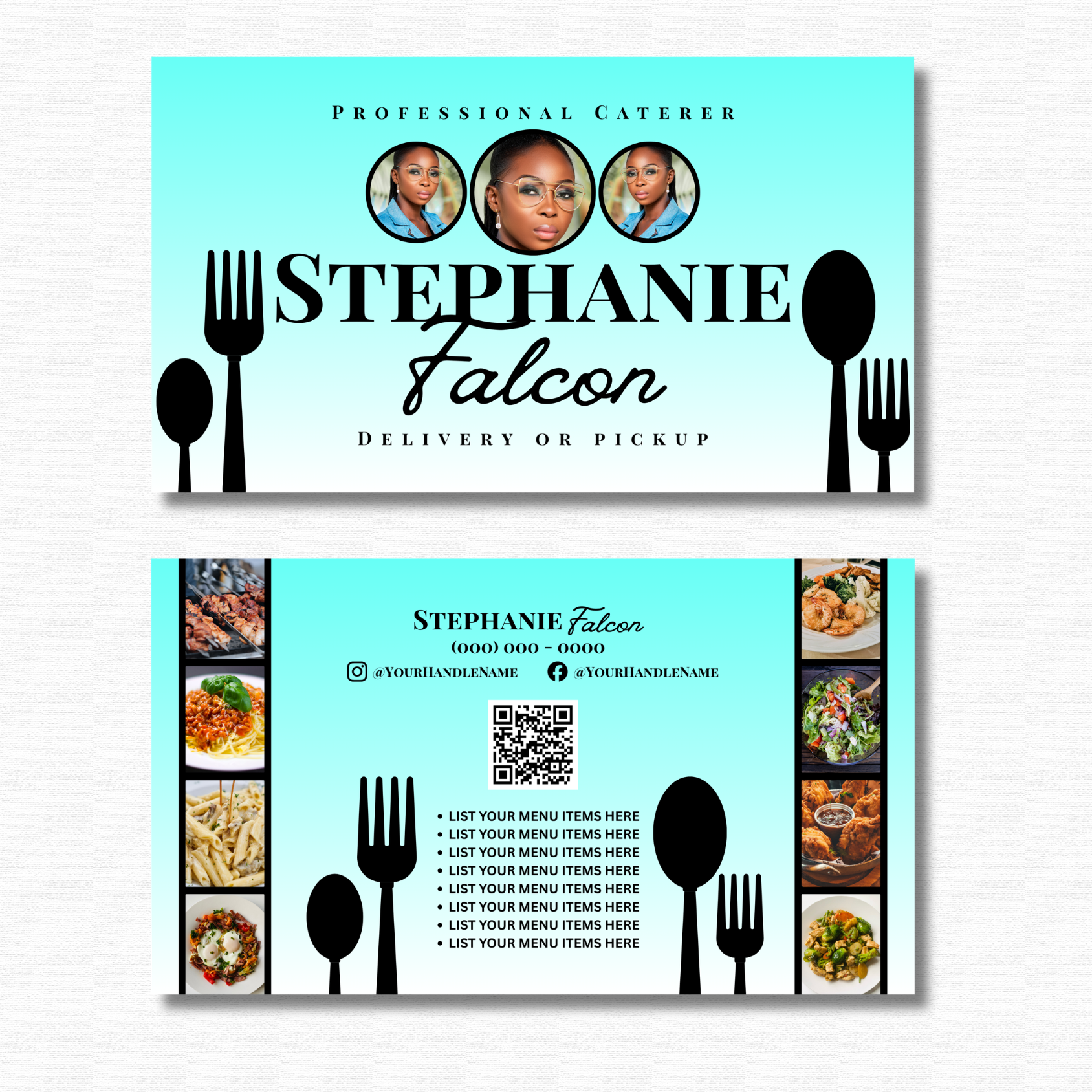 Business Card Template - Easy Edit in Canva - Stephanie Falcon 52426