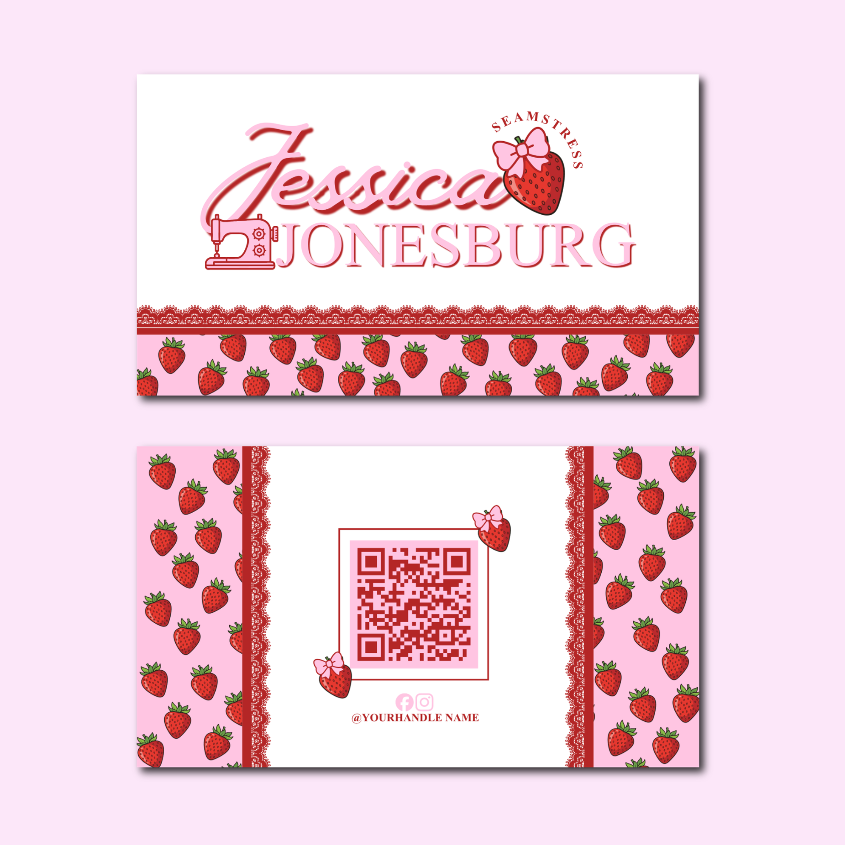 Business Card Template - Easy Edit in Canva - Jessica Jonesburg Theme 41626