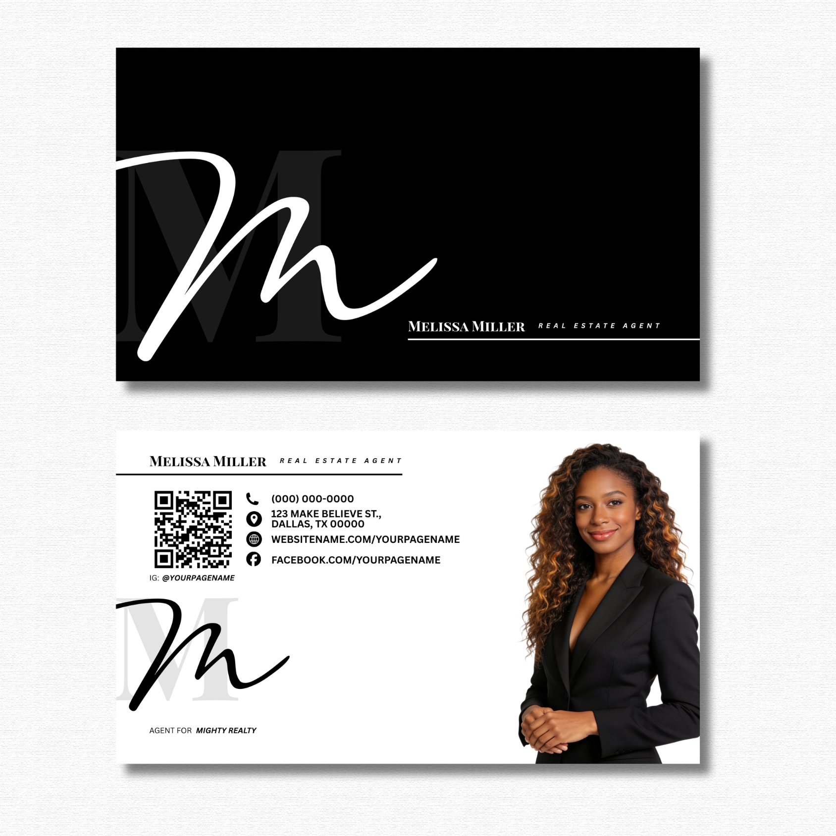 Business Card Template - Easy Edit in Canva - Melissa Miller 52426