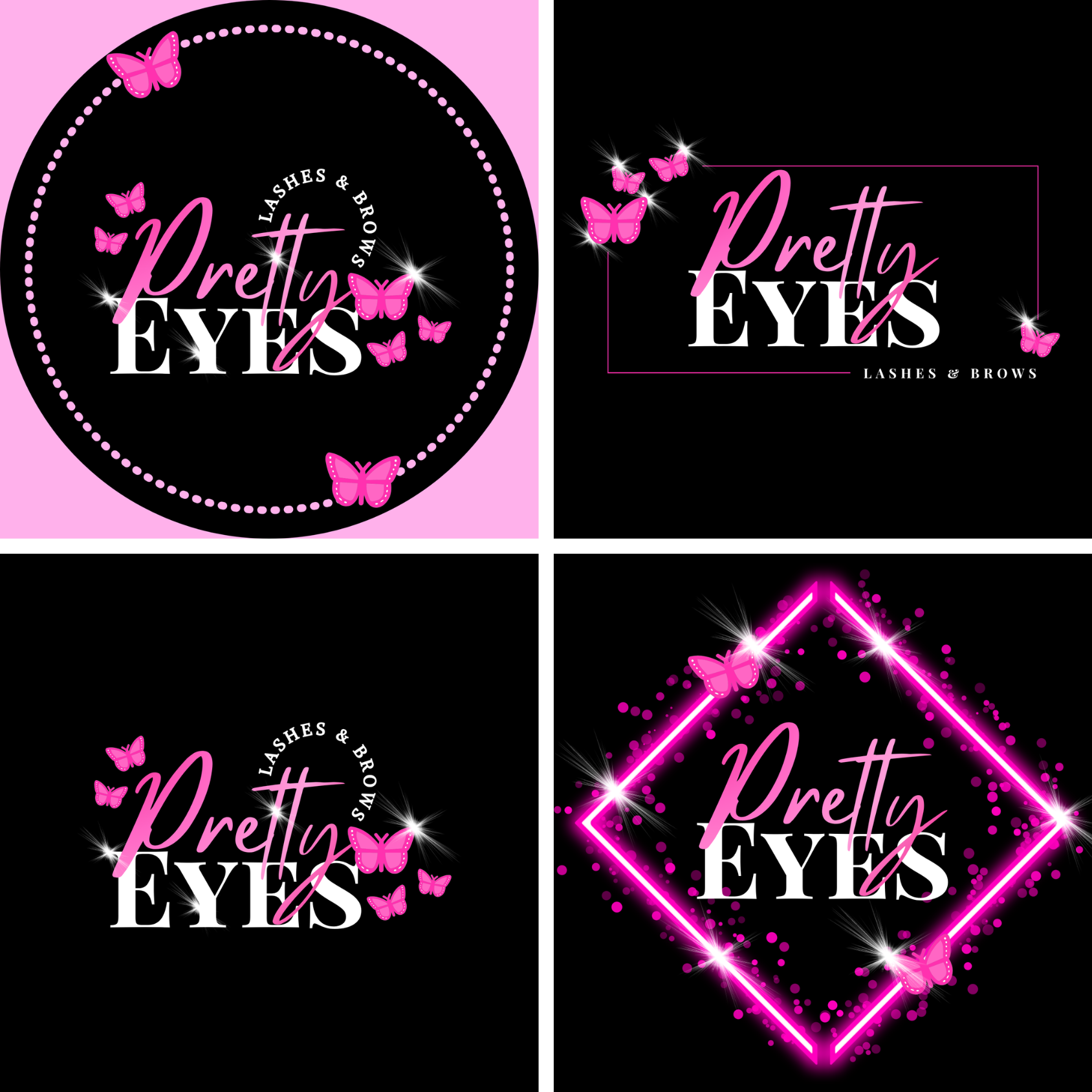 Logo Template - Easy Edit in Canva - Pretty Eyes 42626