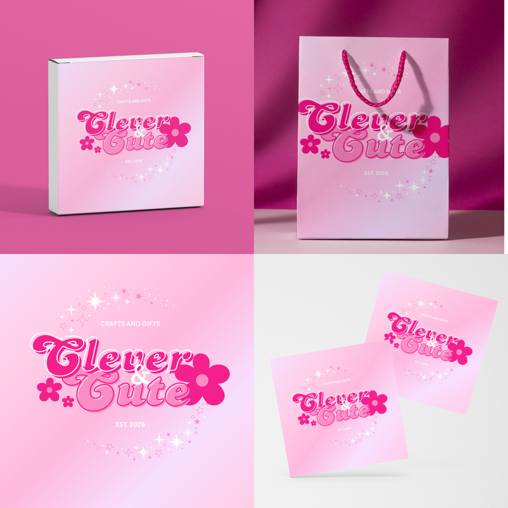 Logo Template - Easy Edit in Canva - Clever and Cute 42226